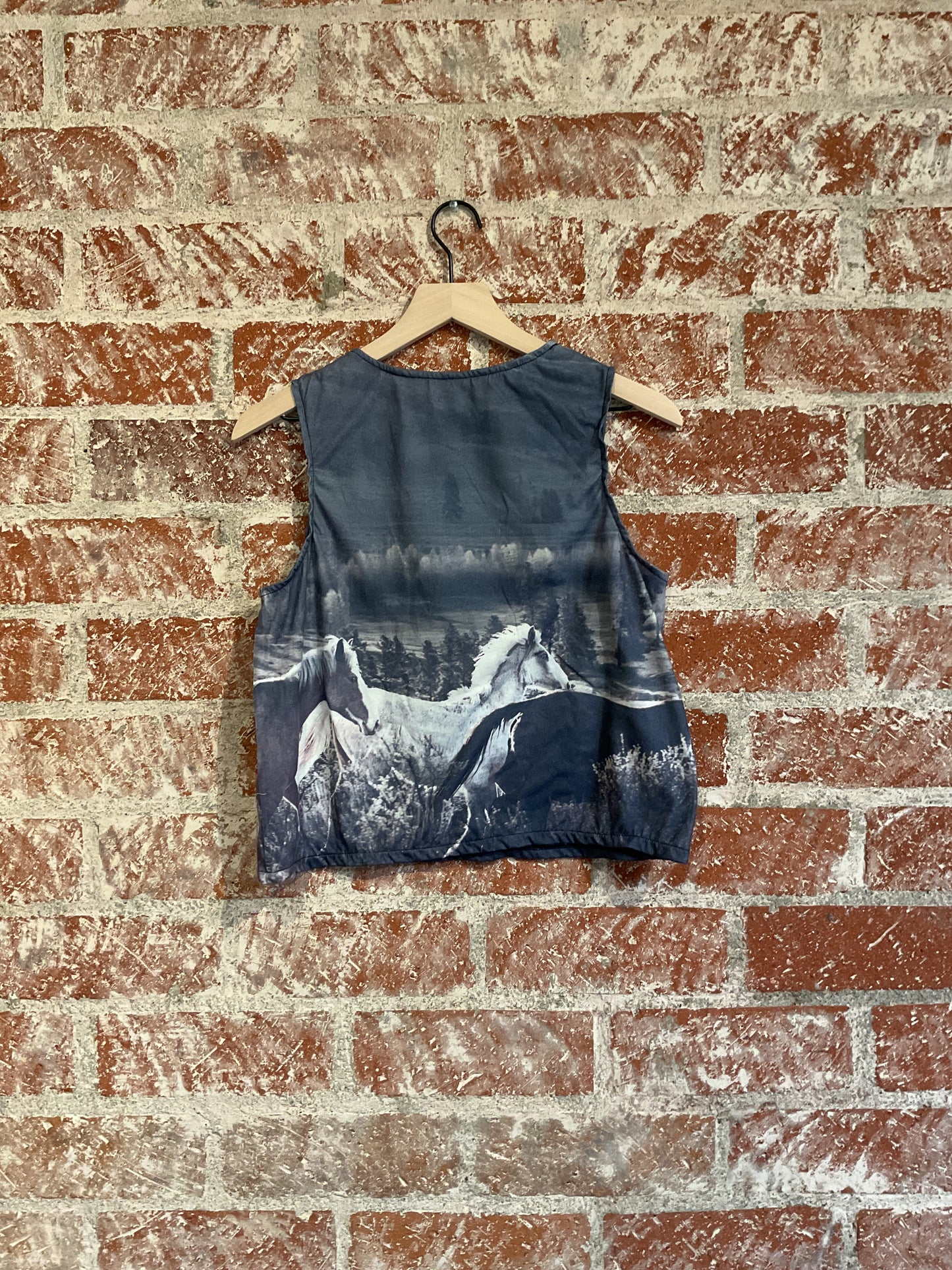 Remade: Recut Tank: Horses Allover