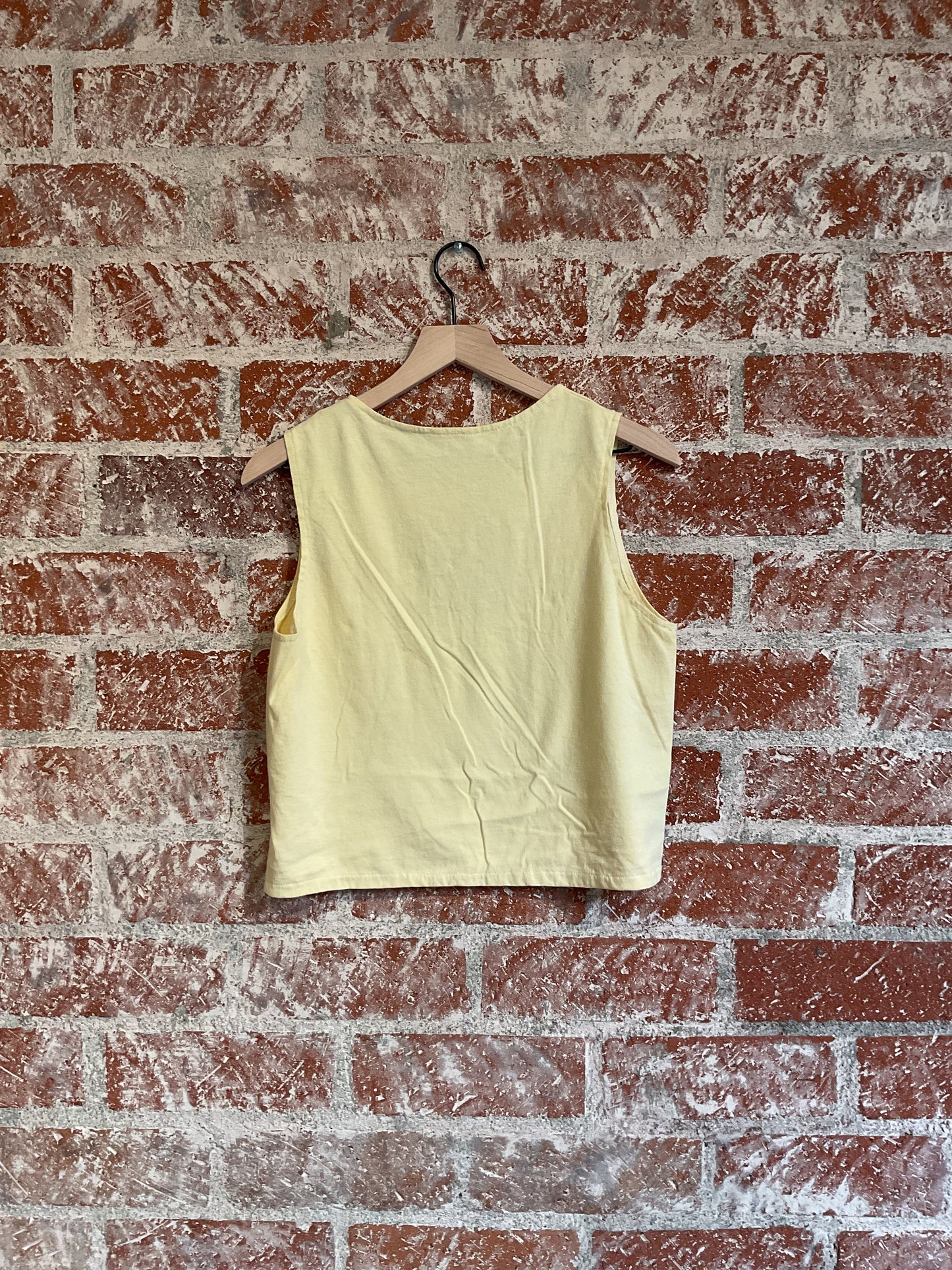 Remade: Recut Tank: Alaskan Floral Mountain Embroidered