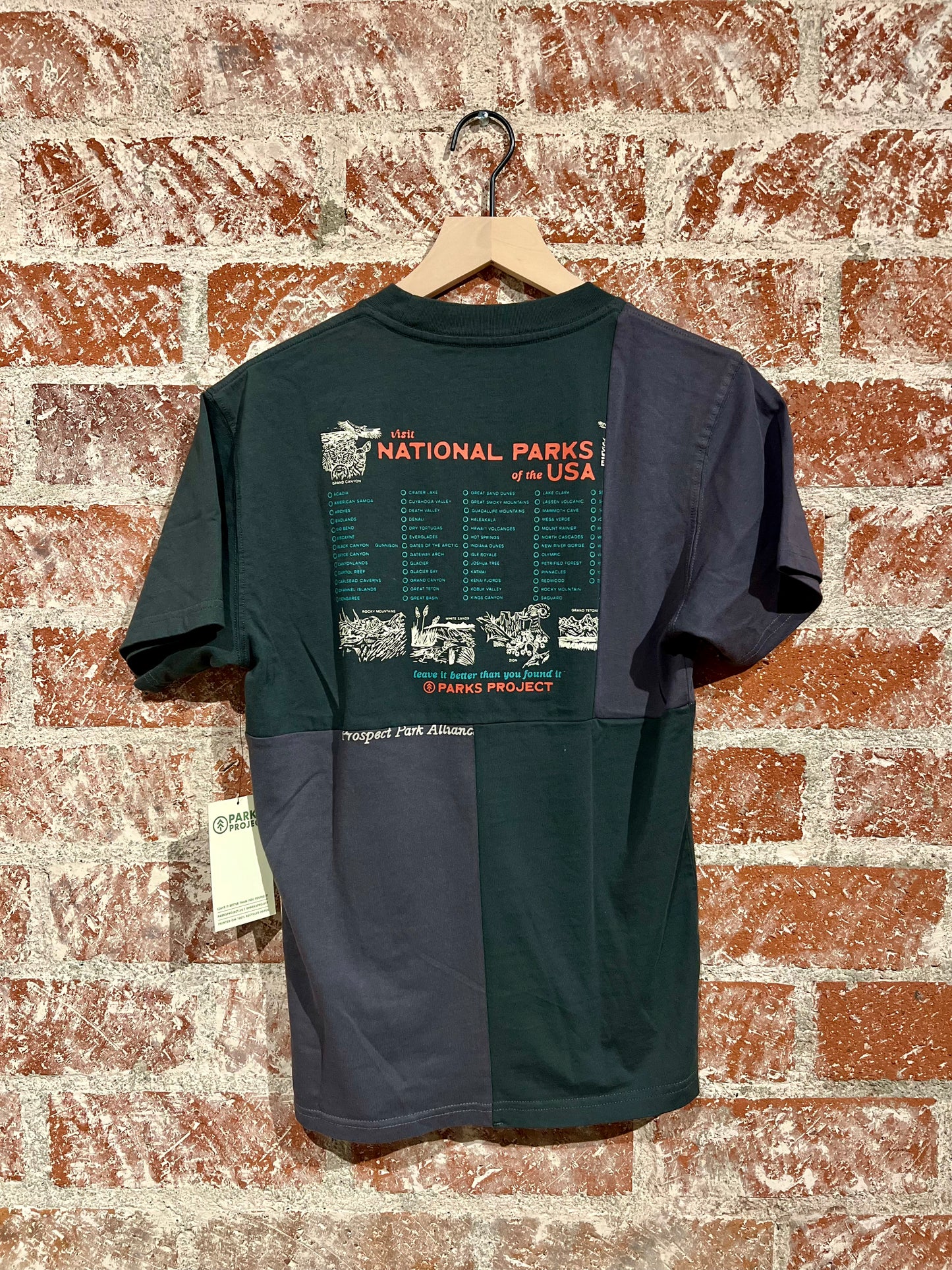 Remade Tee XXXS: National Parks Checklist