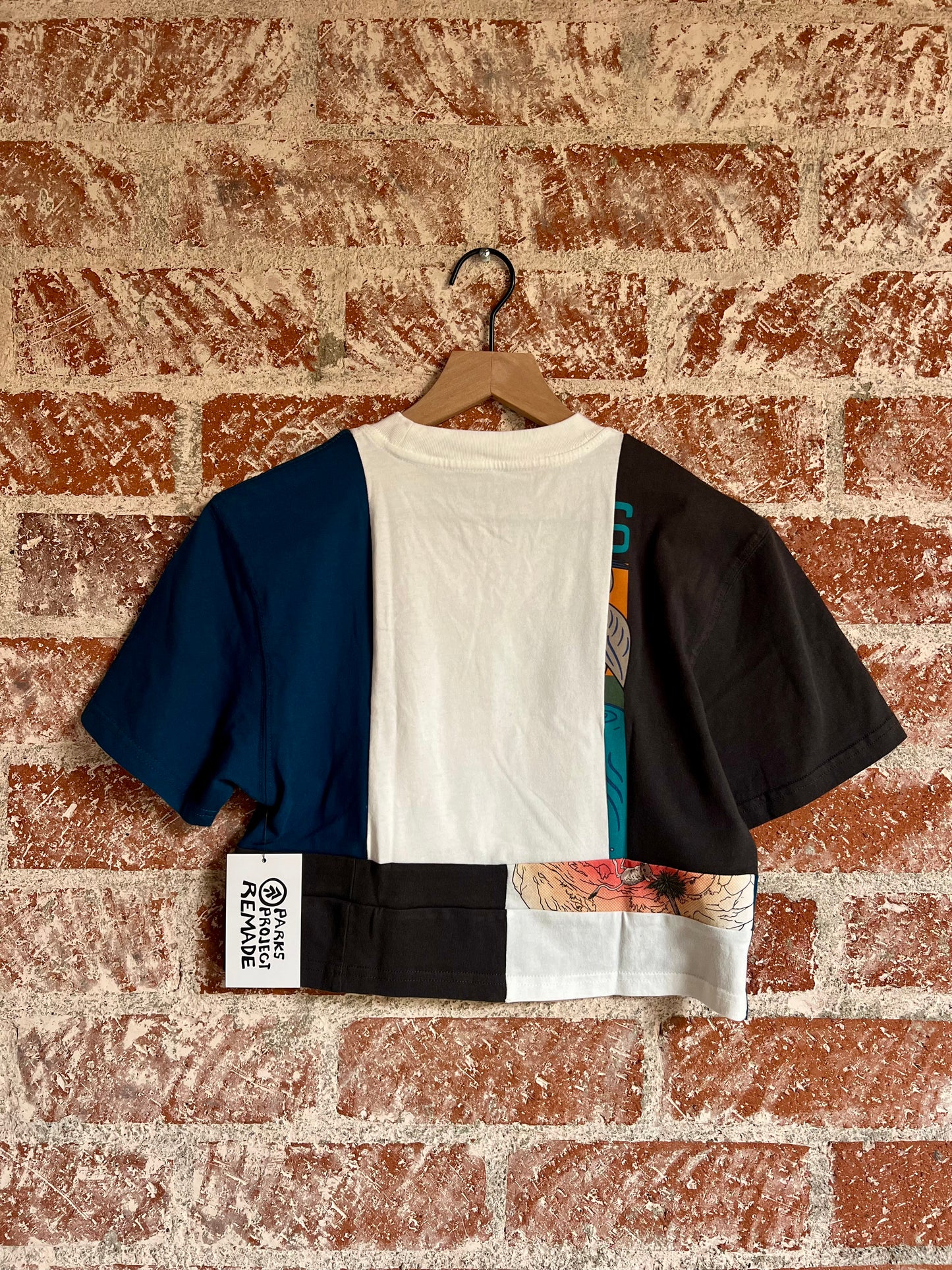 Remade Crop Tee XS: Dark Sky