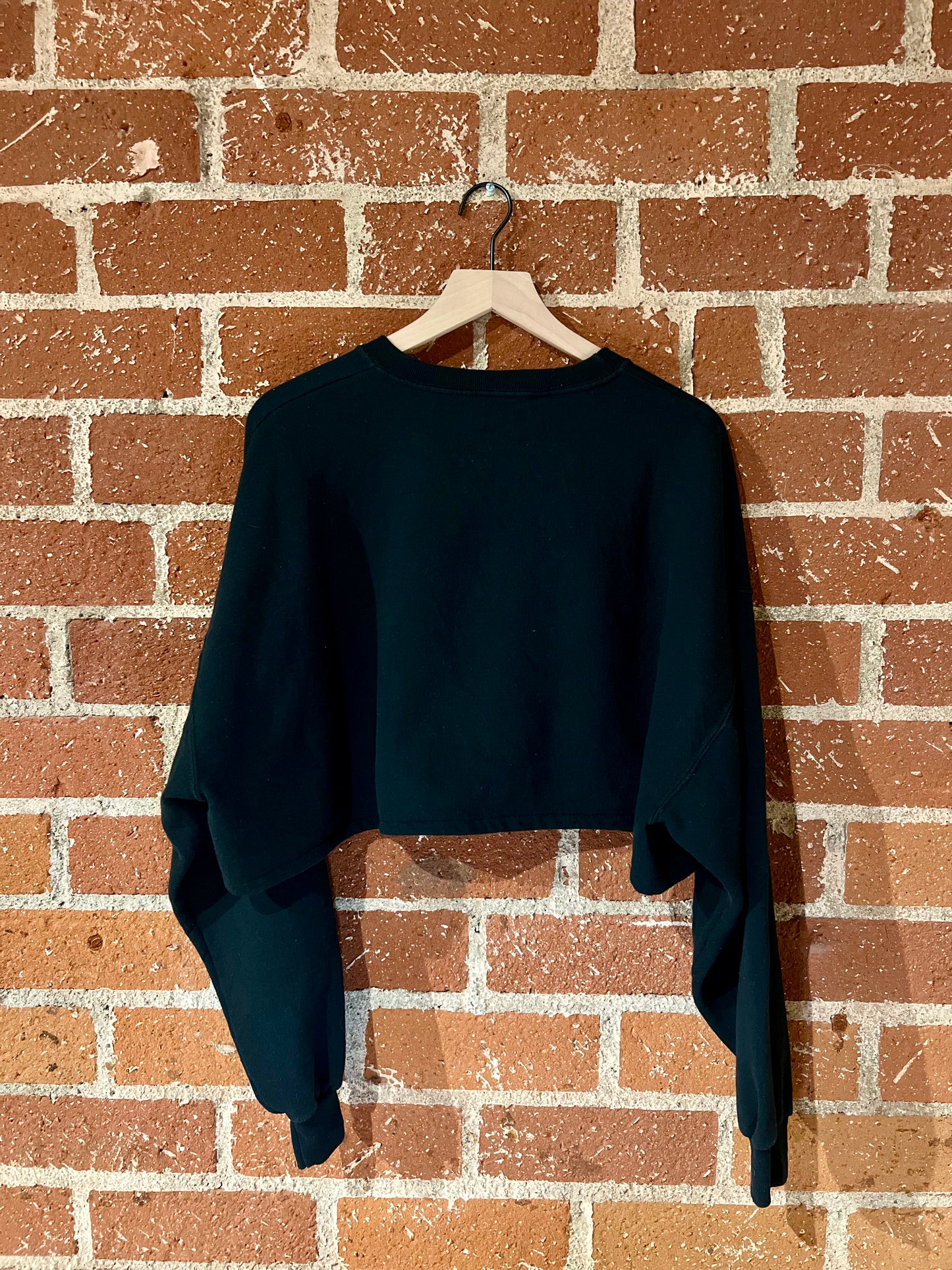 Vintage Cropped Crew XXL: Running Deer
