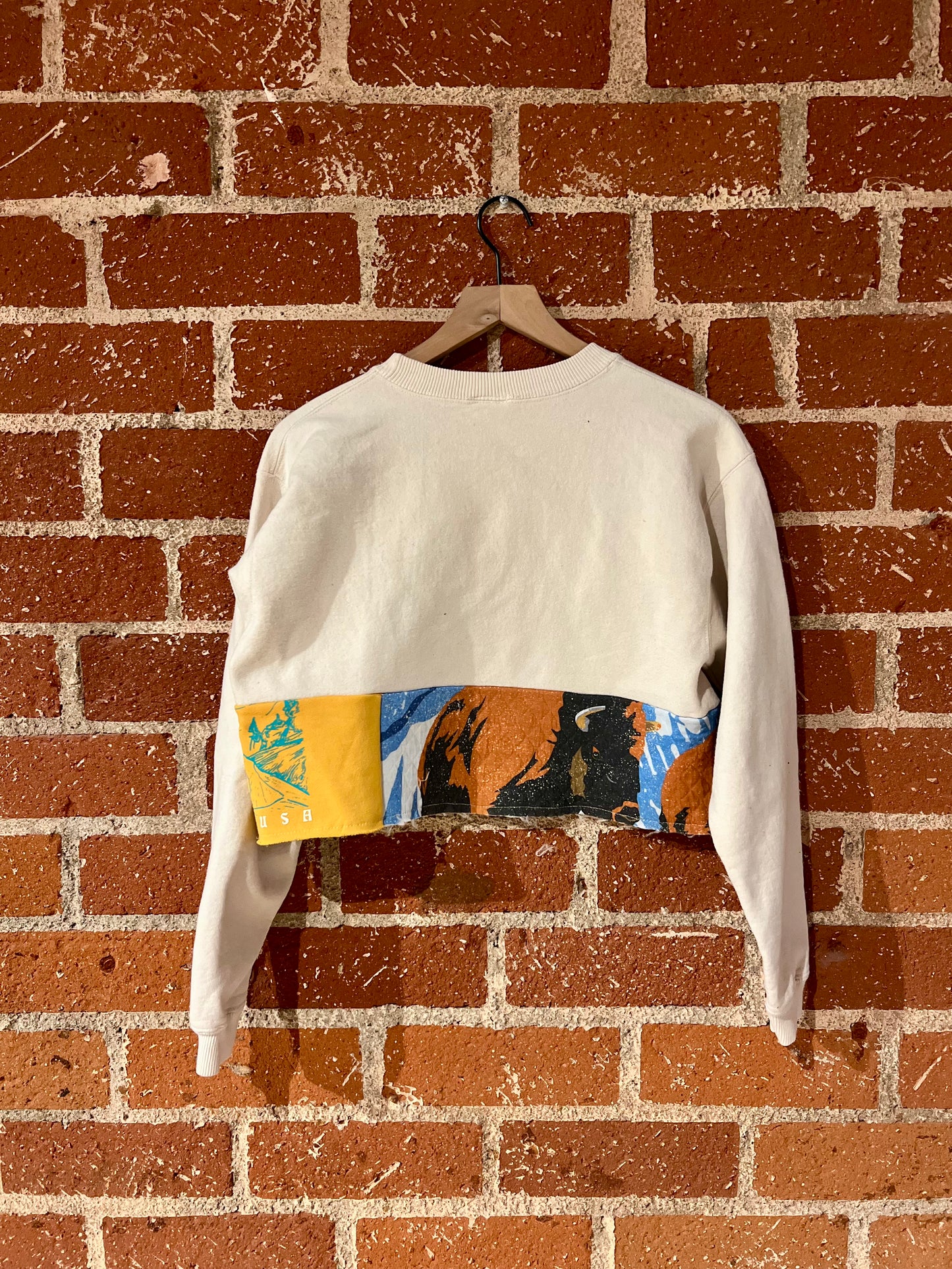 Vintage Remade Cropped Crew S: Minnesota Mallards