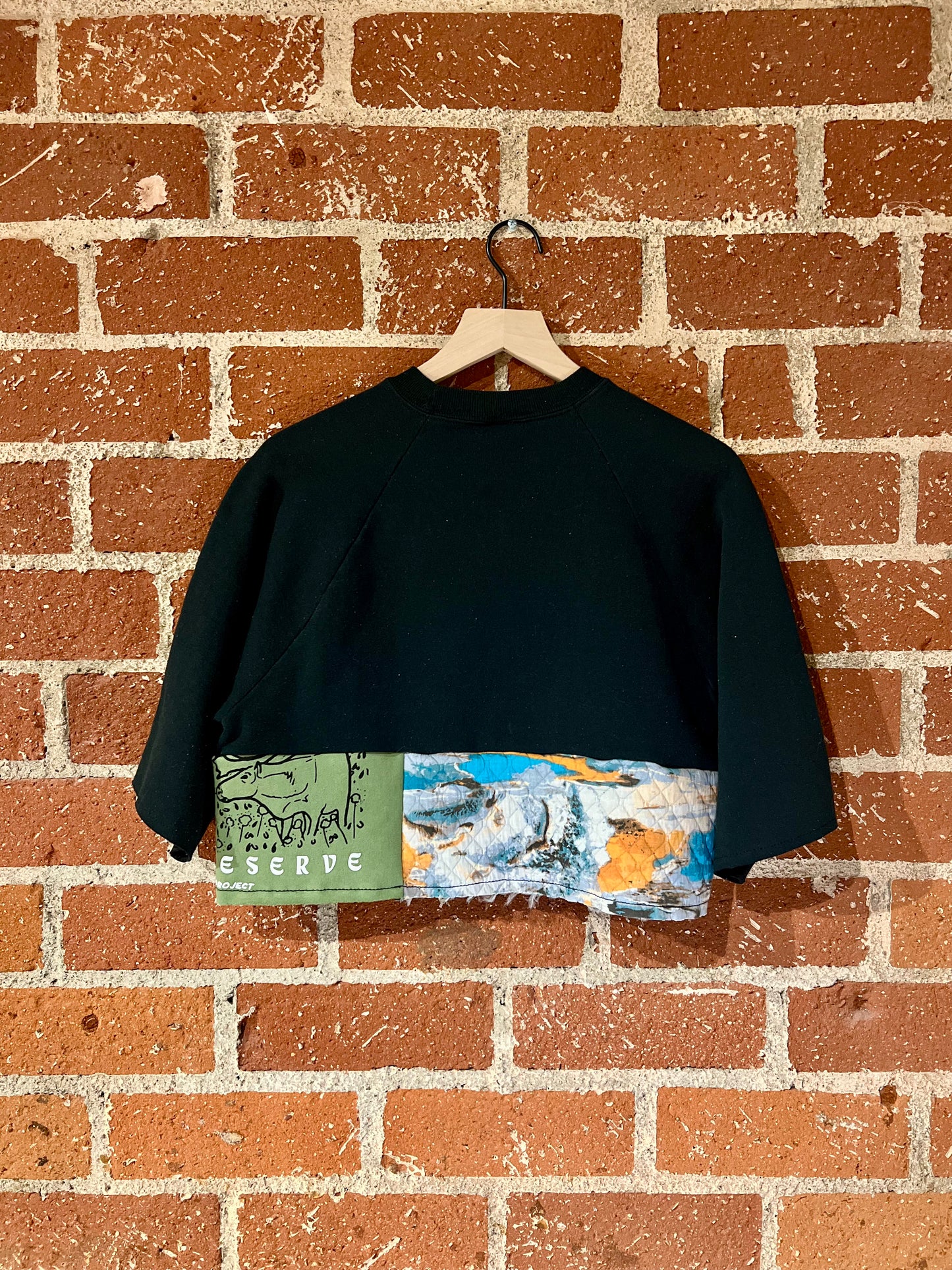 Vintage Remade Cropped Crew M: Preserve Alaska
