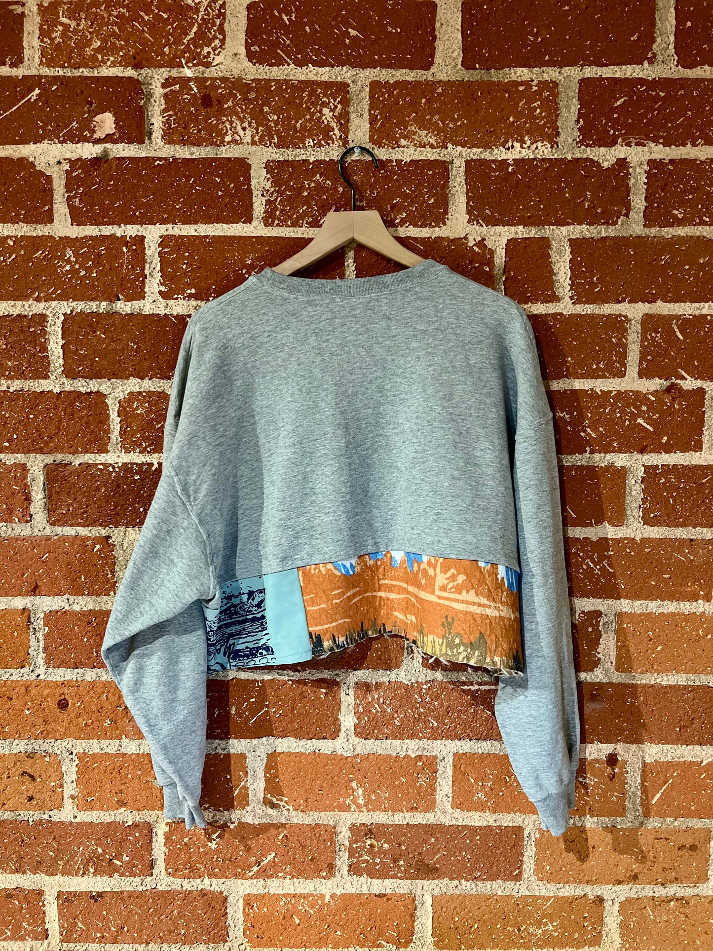 Vintage Remade Cropped Crew XXL: Yellowstone NP 1872