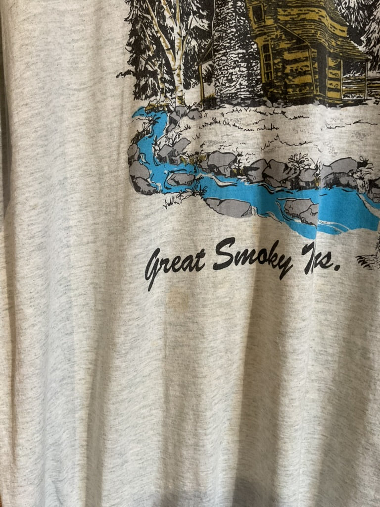 Vintage Tee: Great Smoky Mtns. Brown