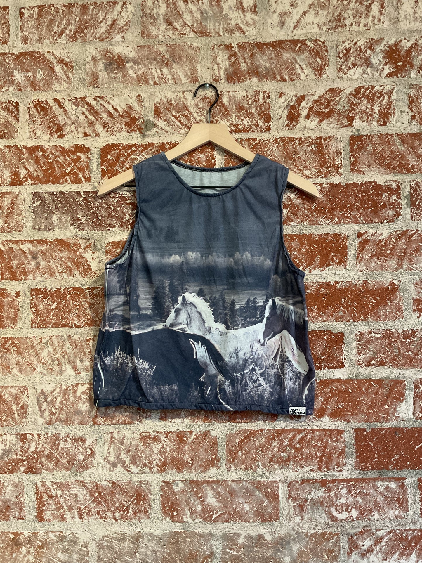 Remade: Recut Tank: Horses Allover