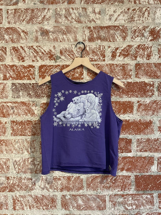 Remade: Recut Tank: Alaskan Polar Bears