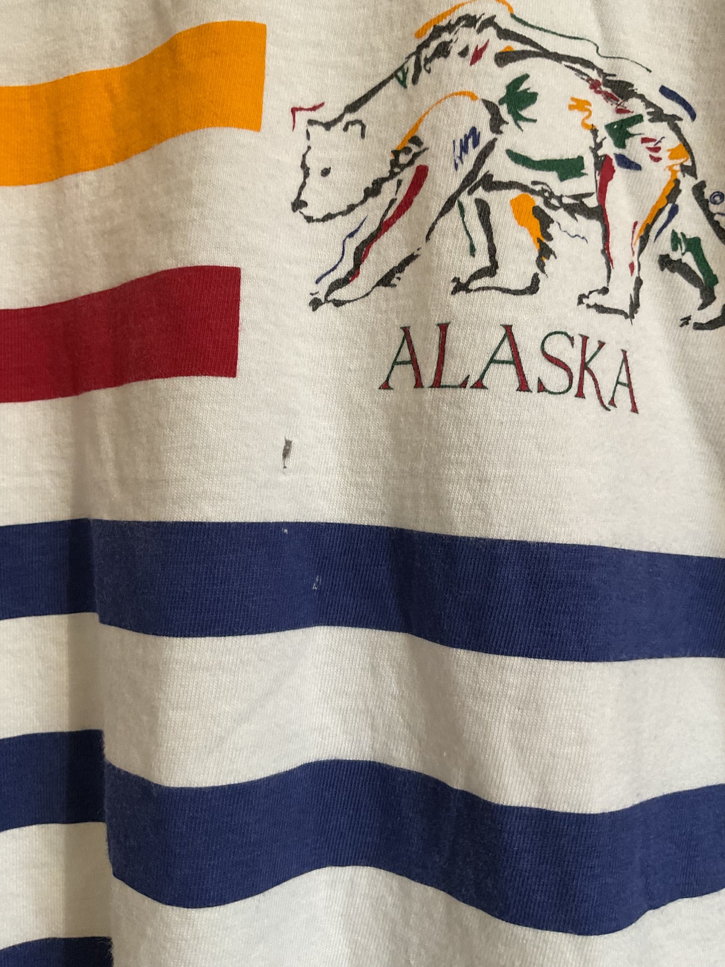 Vintage Tee: Alaskan Bear Stripes
