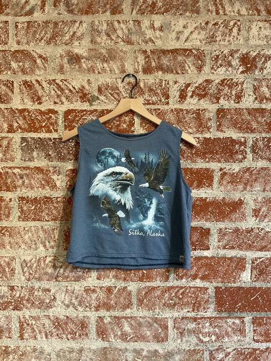 Remade: Recut Tank: Sitka Bald Eagles
