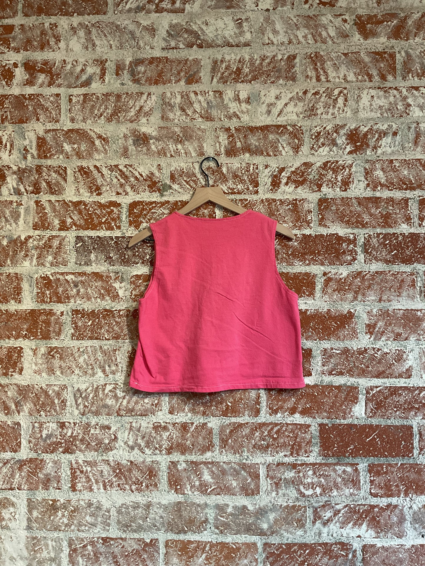 Remade: Recut Tank: Floral Alaska Embroidered