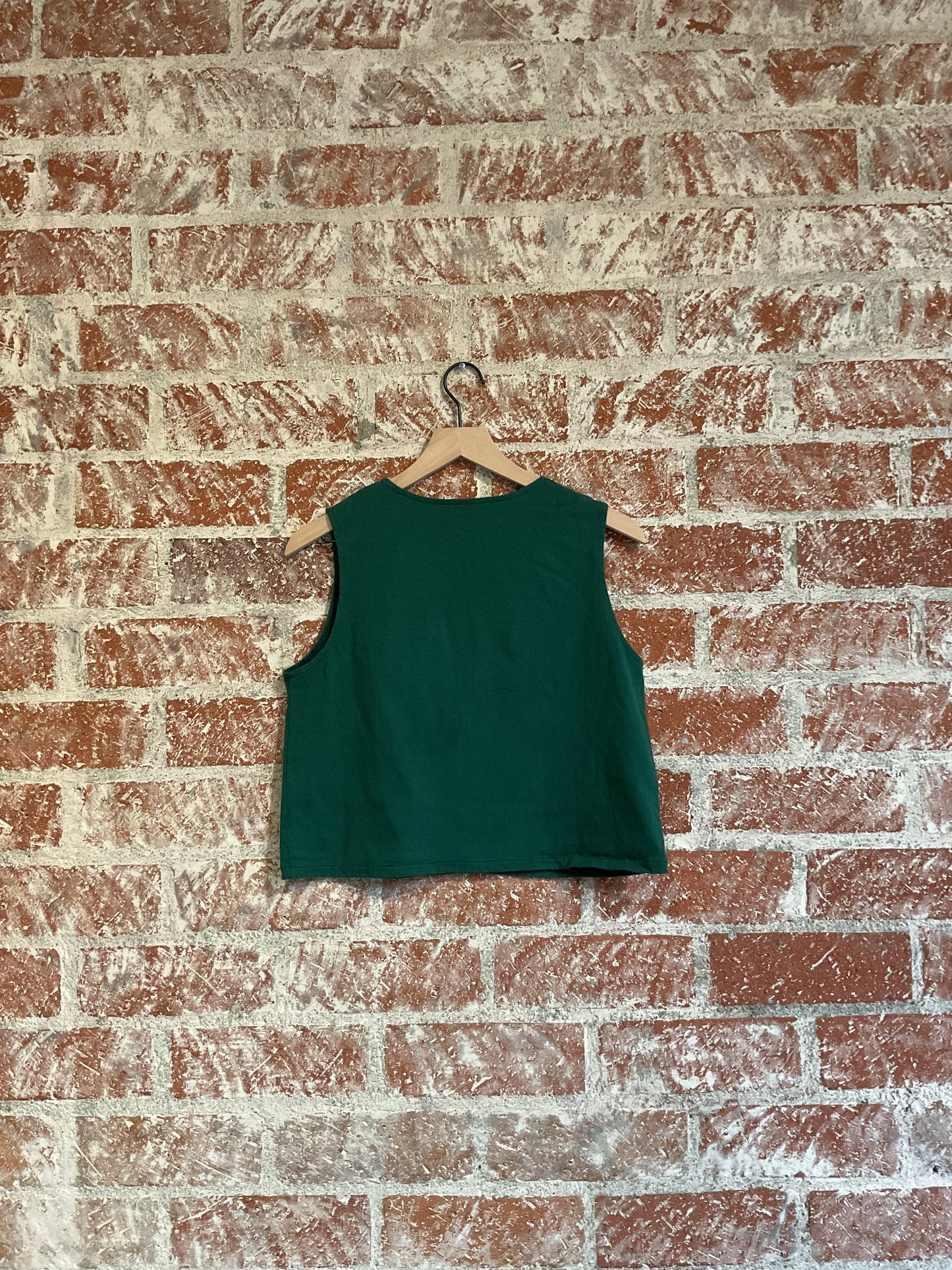 Remade: Recut Tank: Aspen Tree Embroidered