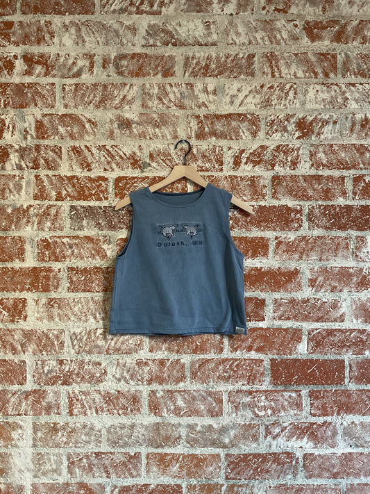 Remade: Recut Tank: Duluth, MN Embroidered