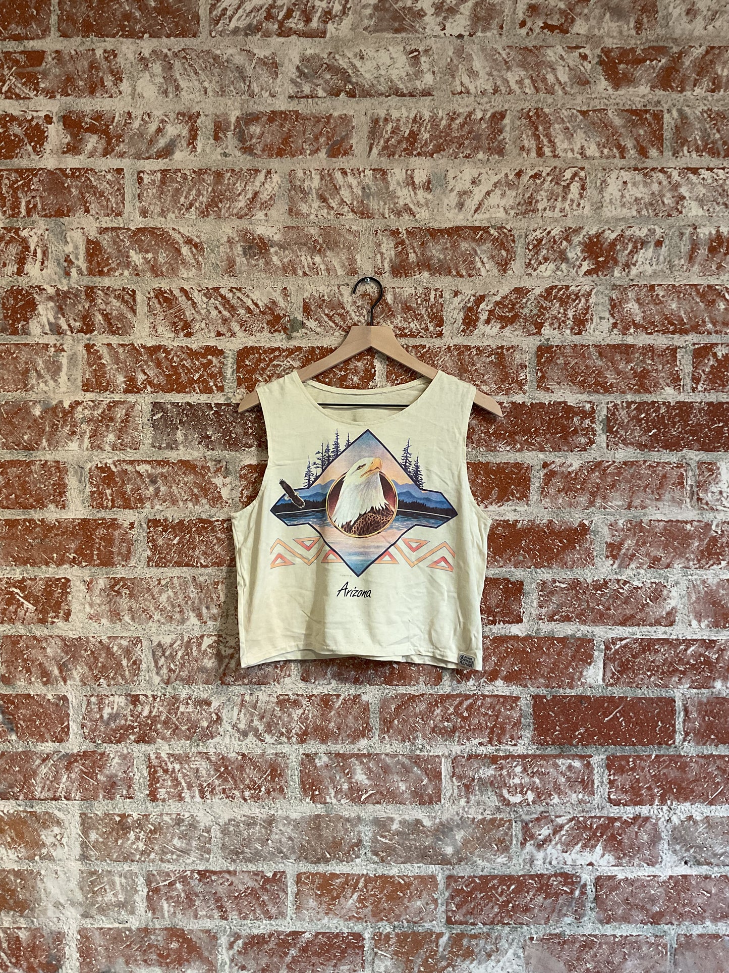 Remade: Recut Tank: Geo Eagle Alaska