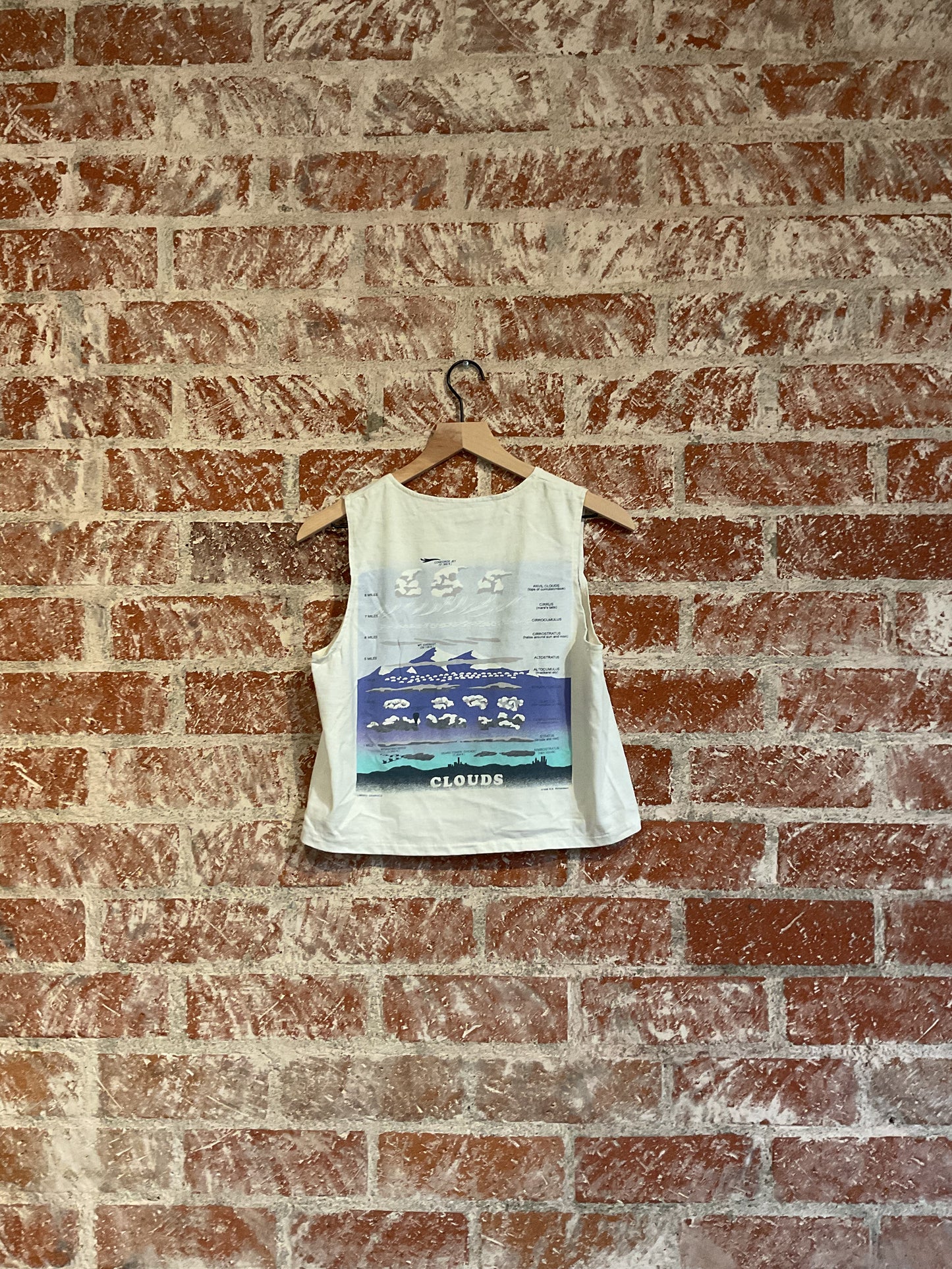 Remade: Recut Tank: Maine Clouds