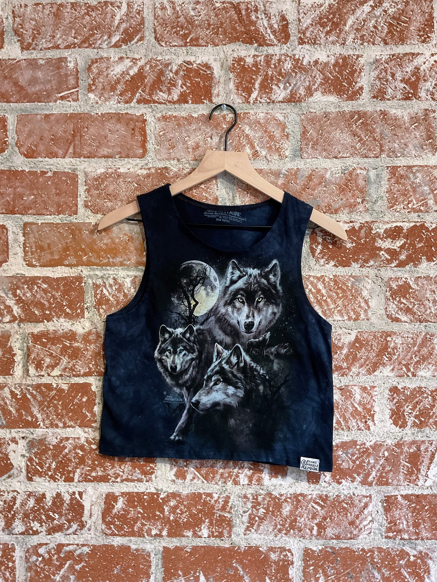 Remade Tank XS: Midnight Blue Wolves Dark