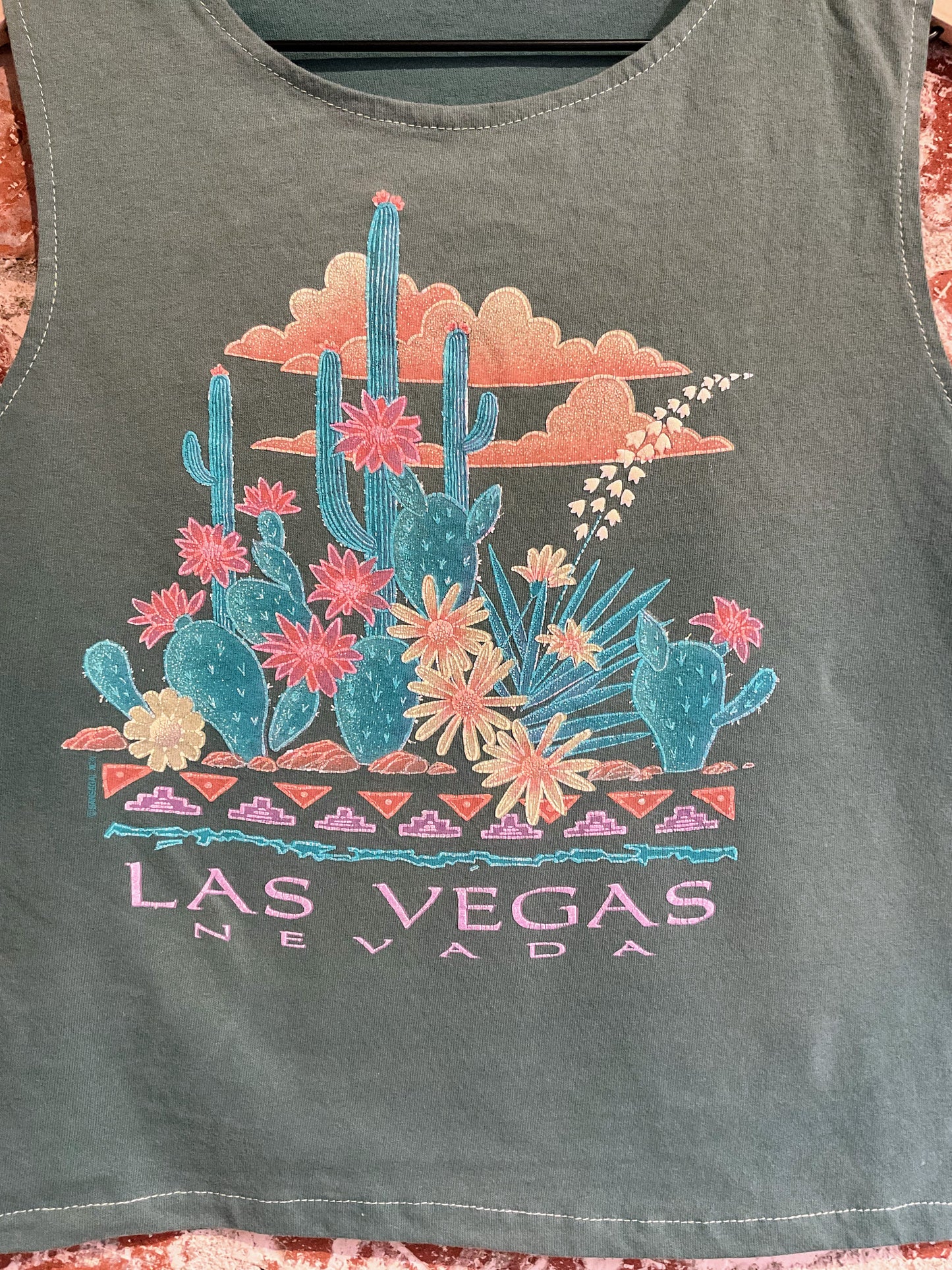 Remade Tank S: Las Vegas Cactus Flowers