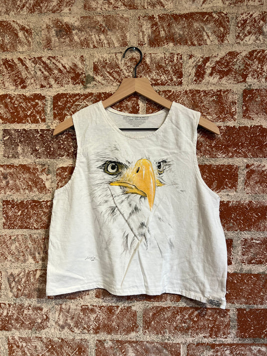 Remade: Recut Tank: White Eagle
