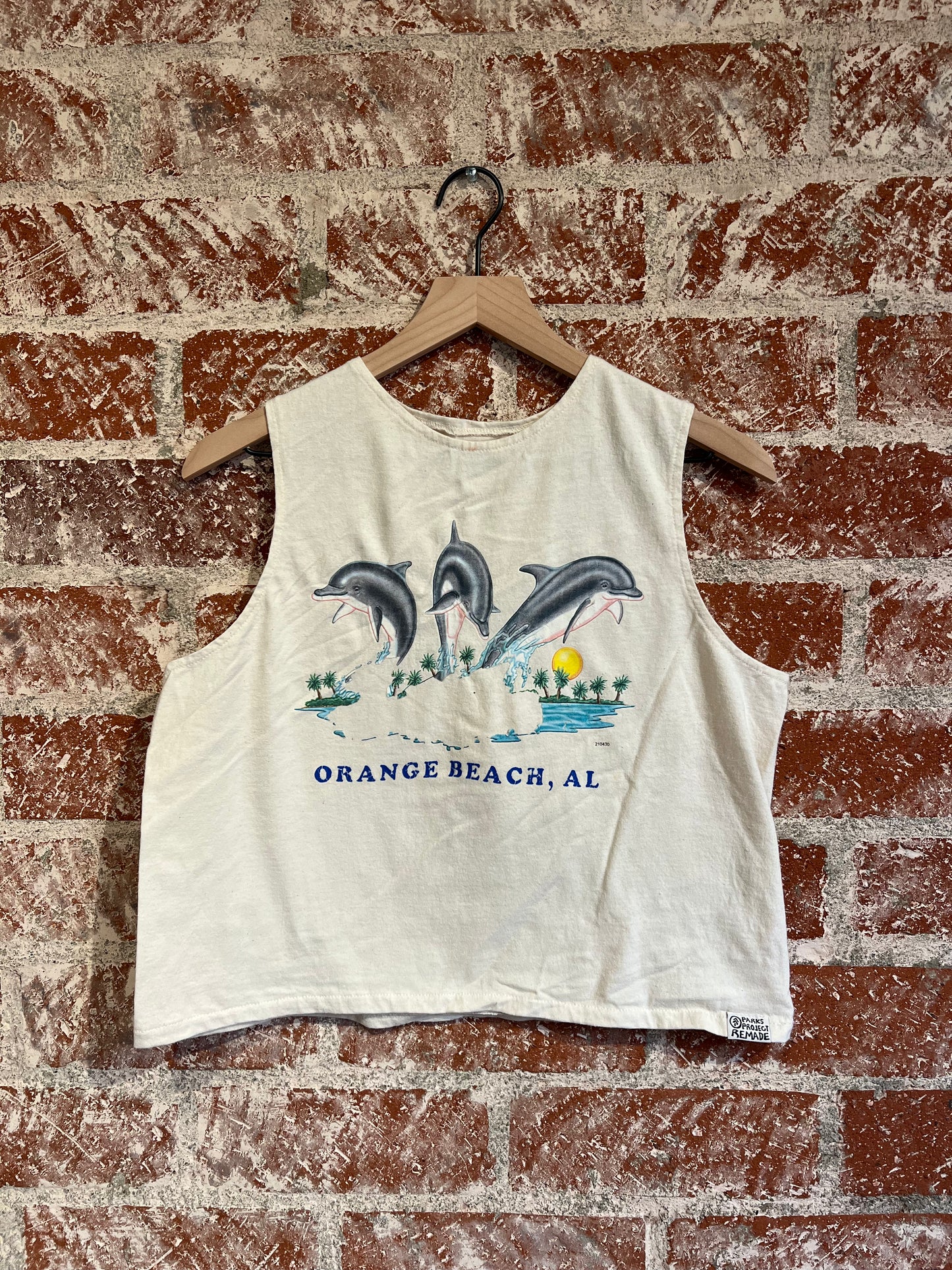 Remade: Recut Tank: Orange Beach Dolphins