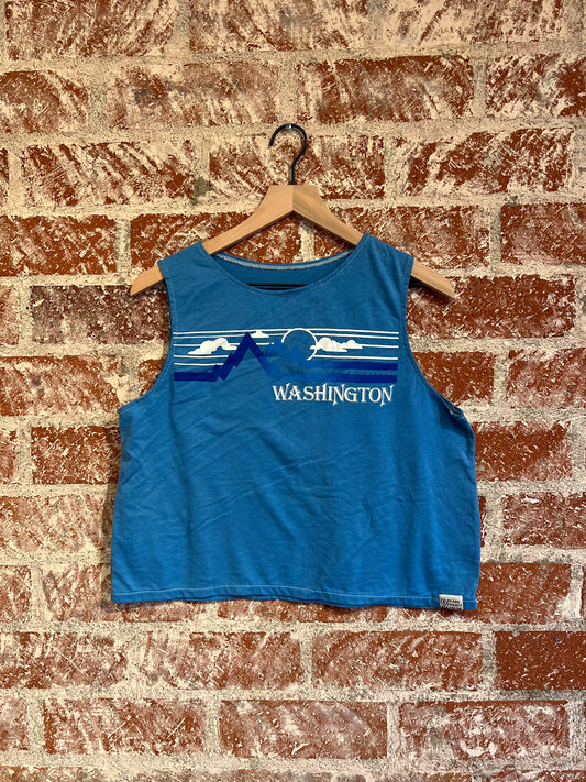 Remade: Recut Tank: Washington Skyline