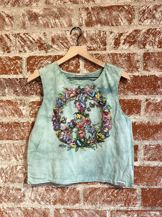 Remade: Recut Tank: Floral Peace