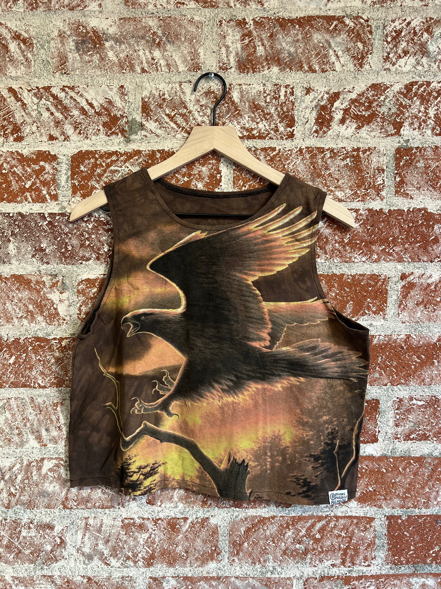 Remade: Recut Tank: Brown Hawk