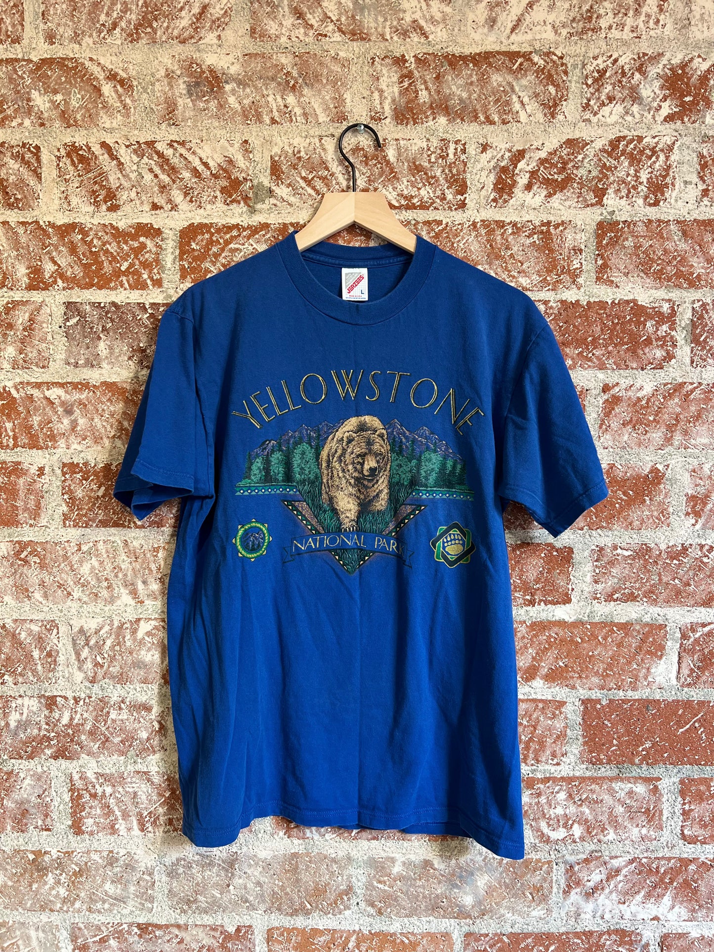 Vintage Tee: Yellowstone Blue Bear