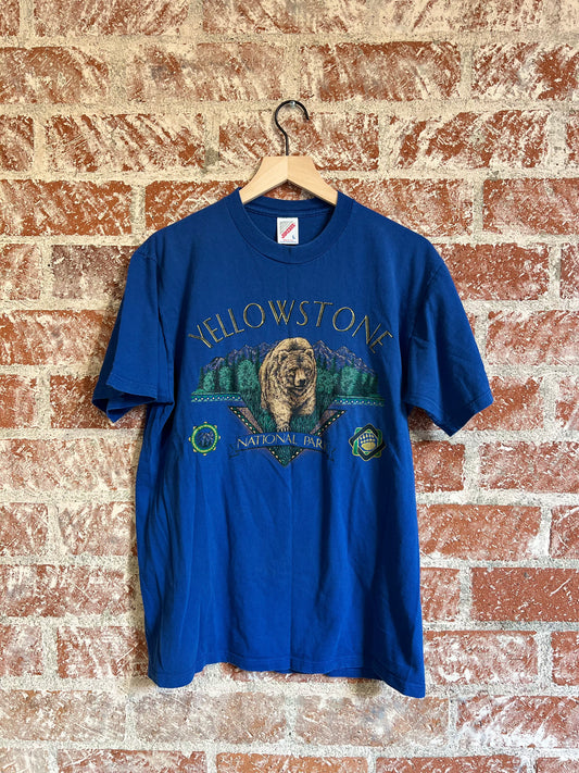 Vintage Tee: Yellowstone Blue Bear