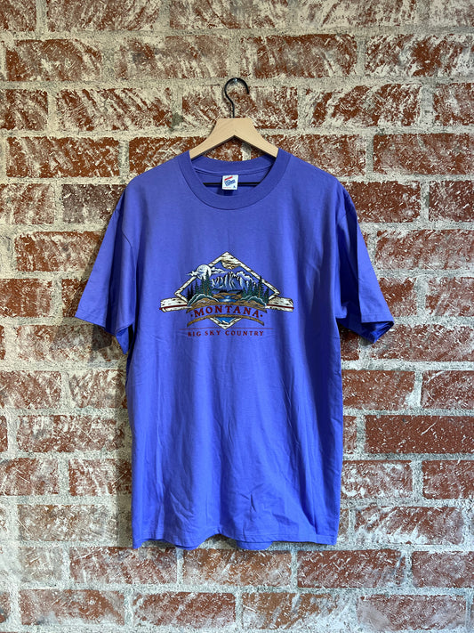Vintage Tee: Montana Purple Sky