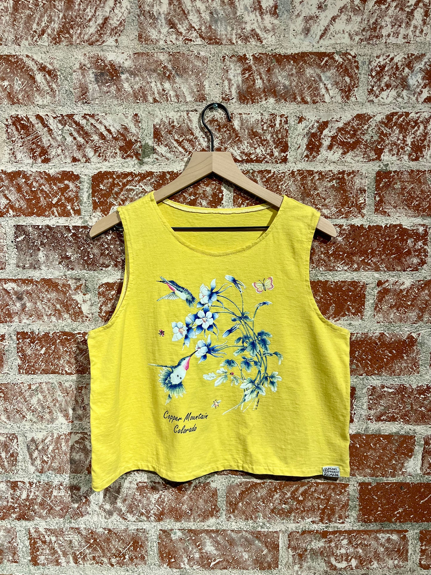 Remade Tank L: Copper Mountain Hummingbirds