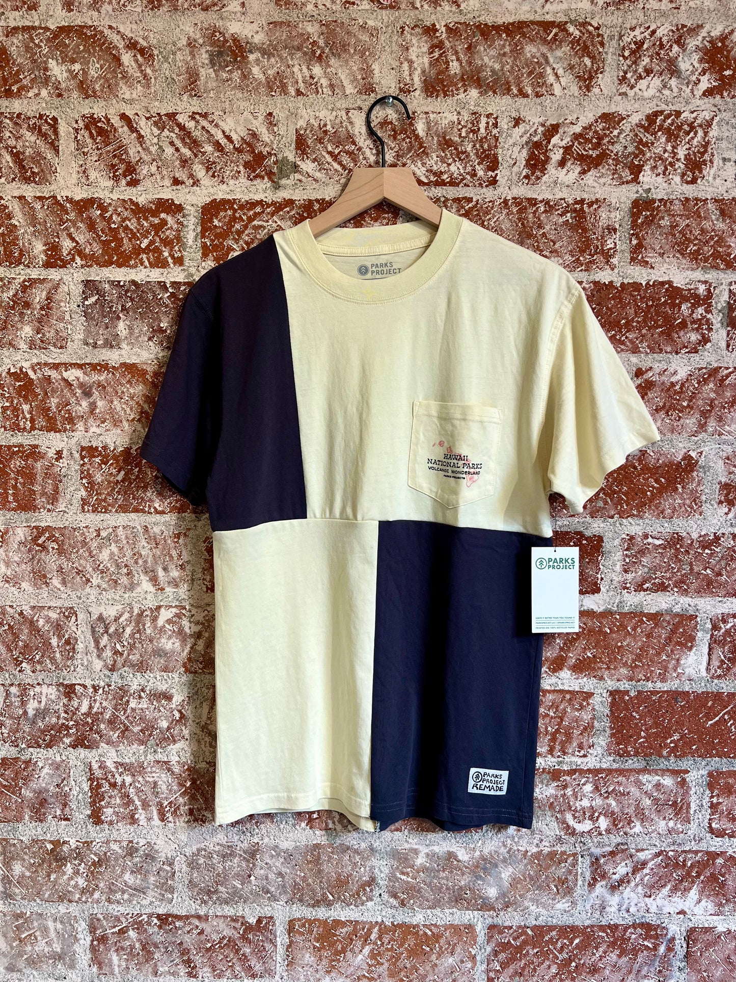 Remade Tee XS: Hawai'i Volcanoes Cream