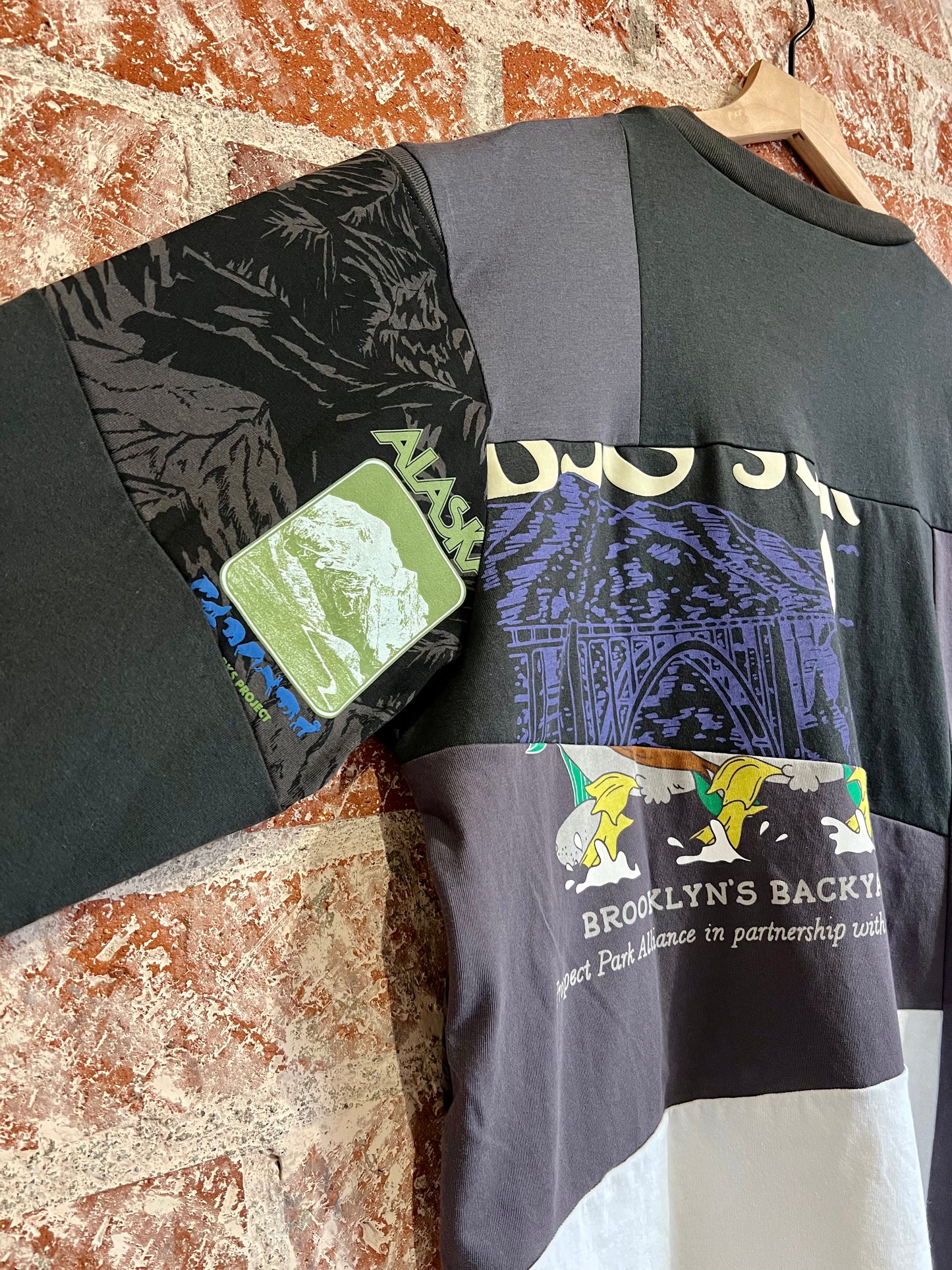 Remade Tee XXL: Big Sur Alaska Splice