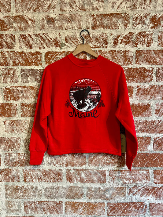 Vintage Sweater: Maine Mockneck