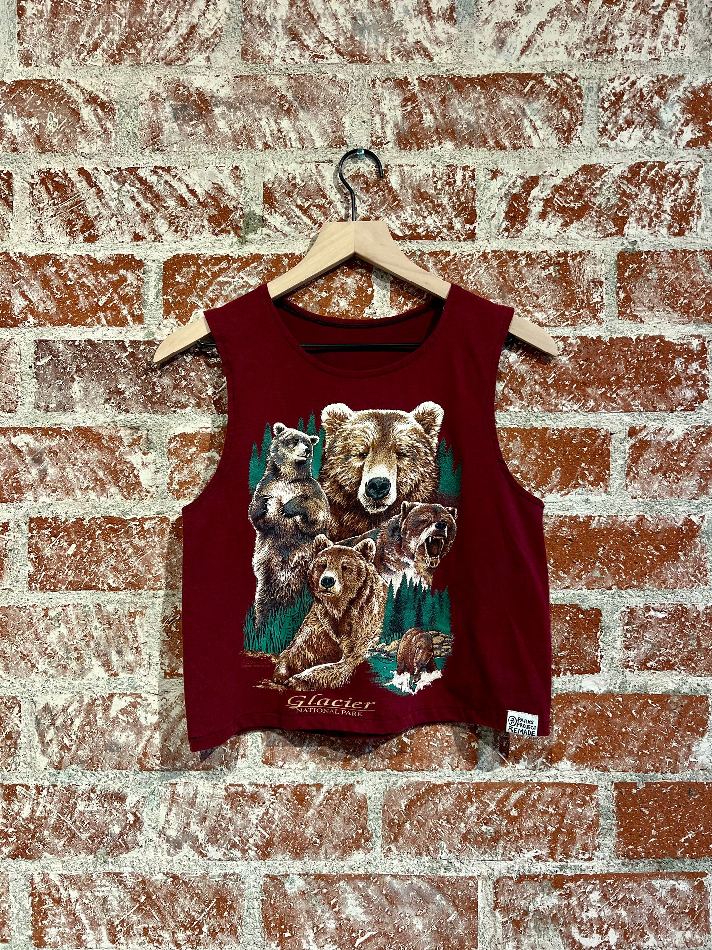 Remade Tank XS: Glacier National Park Bears