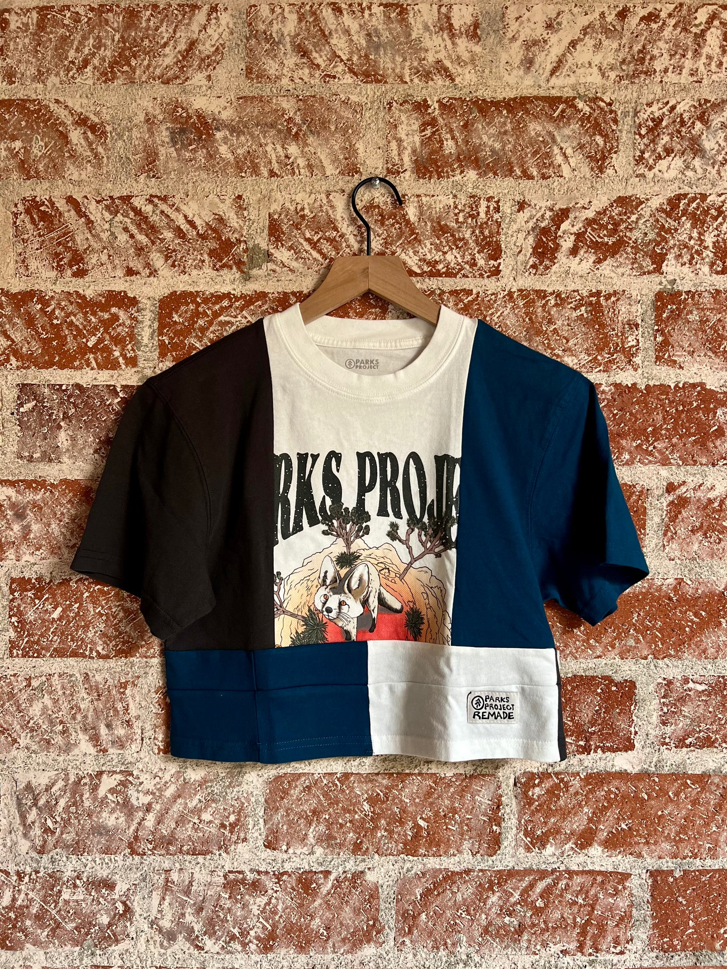 Remade Crop Tee XS: Dark Sky