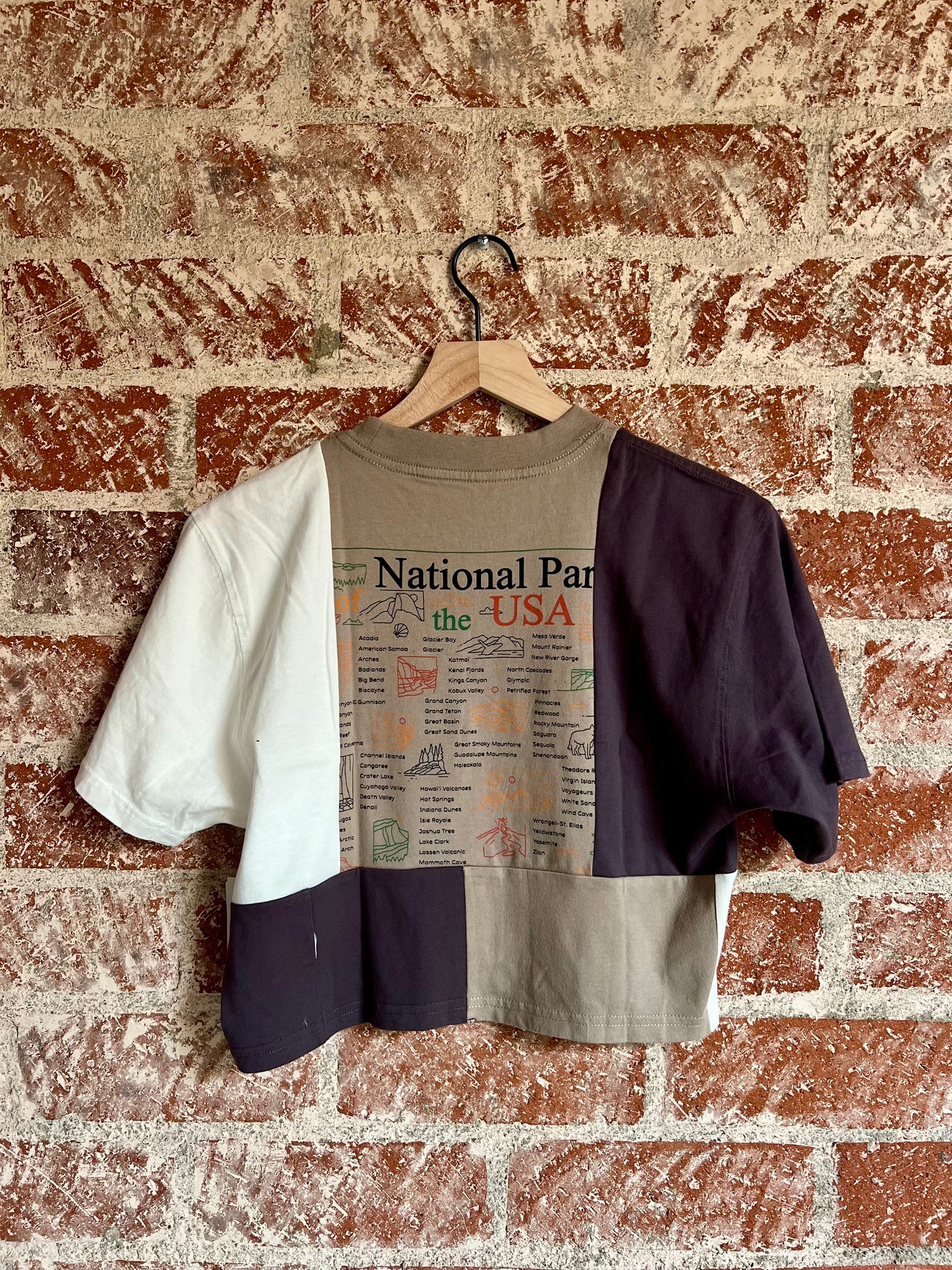 Remade Crop Tee XXS: National Parks Checklist Lorax