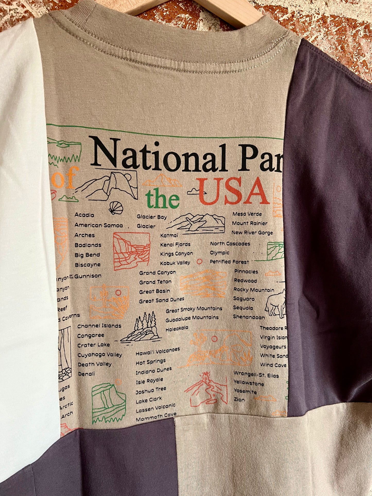 Remade Crop Tee XXS: National Parks Checklist Lorax