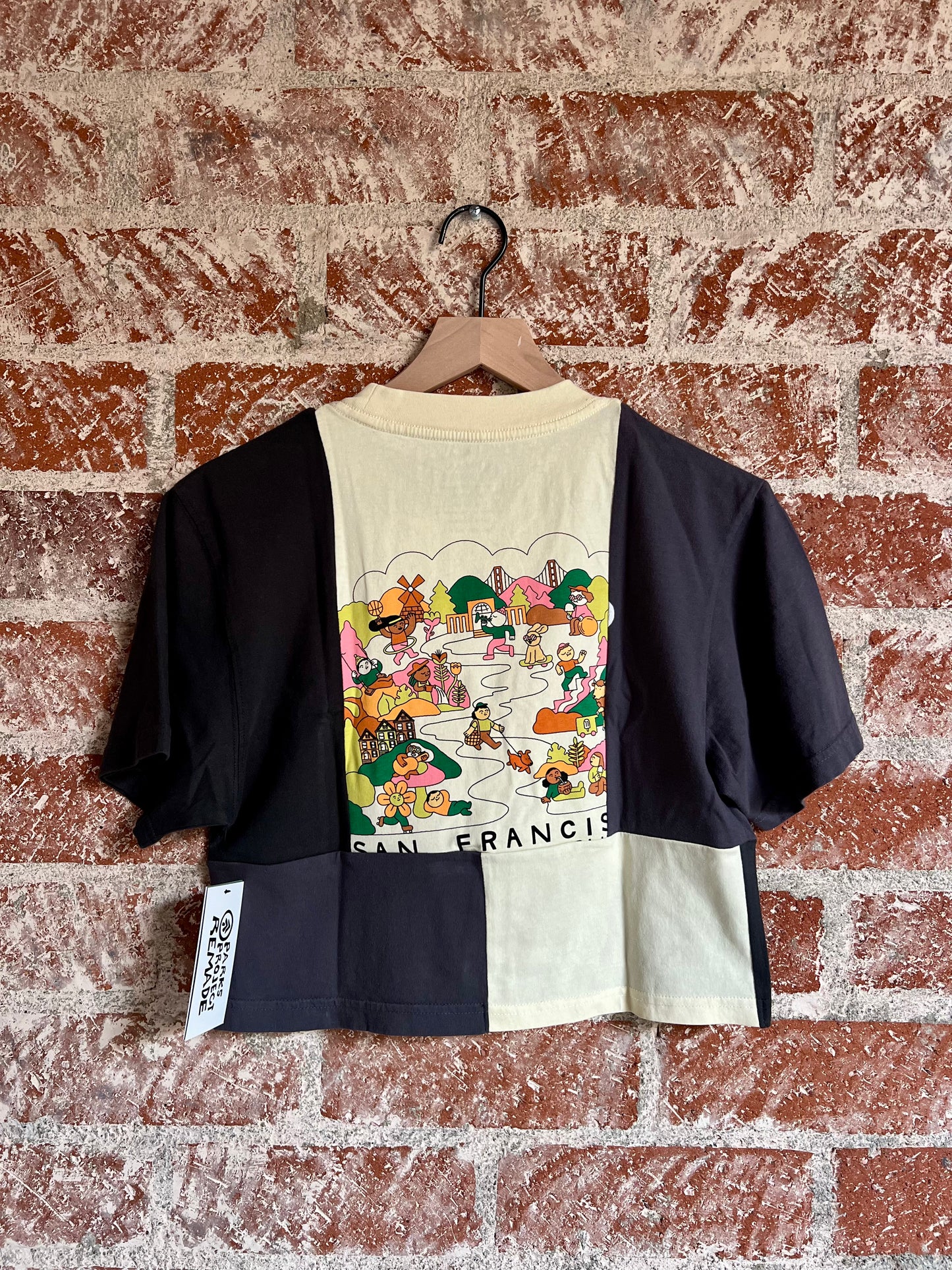 Remade Crop Tee XXS: SF Park Lovers Scale