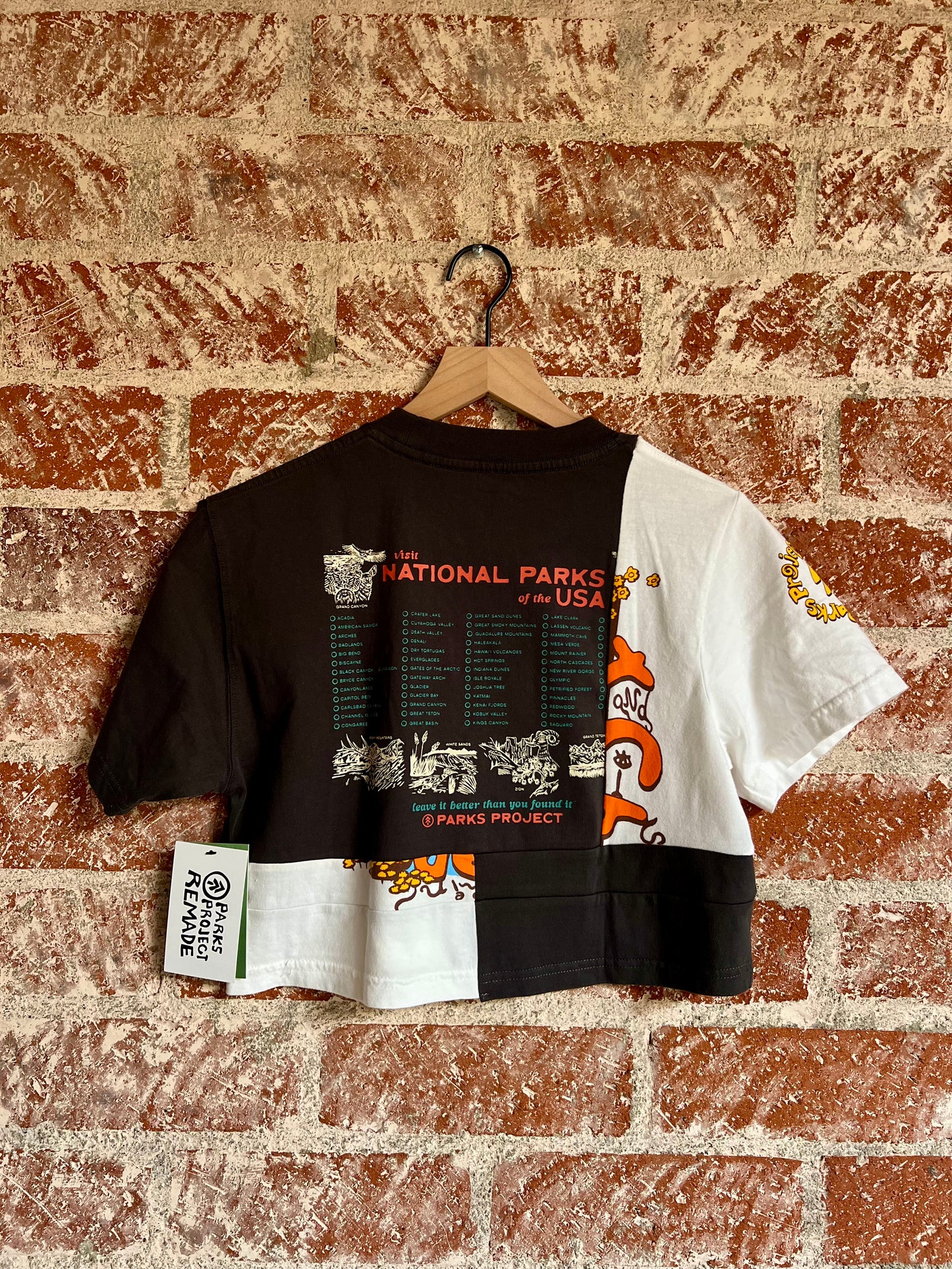 Remade Crop Tee XXXS: Parks Checklist RHCP