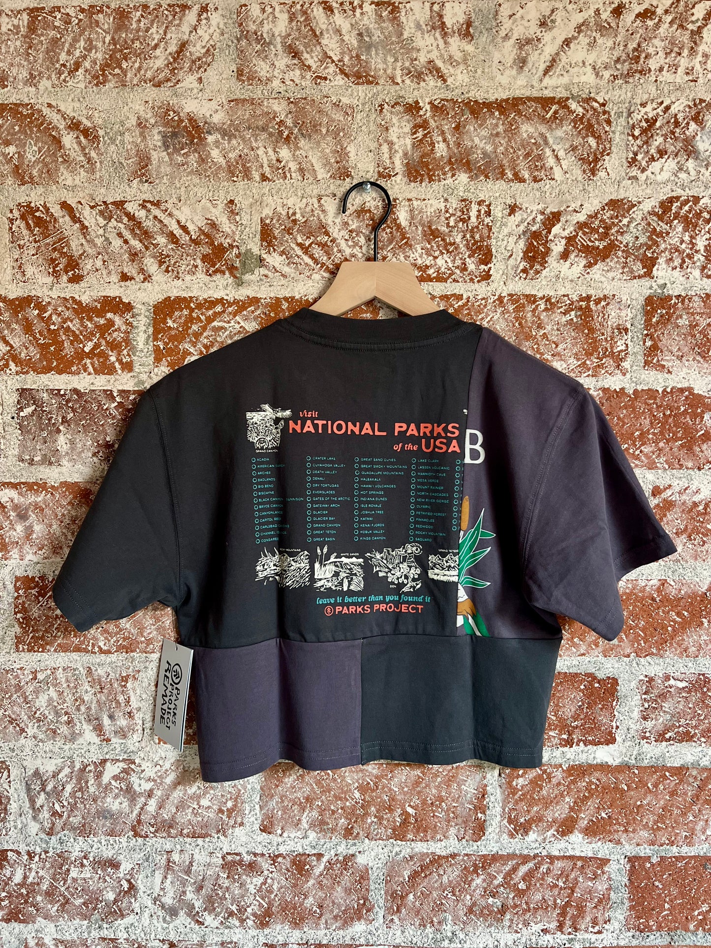 Remade Crop Tee XXS: National Parks Checklist Club