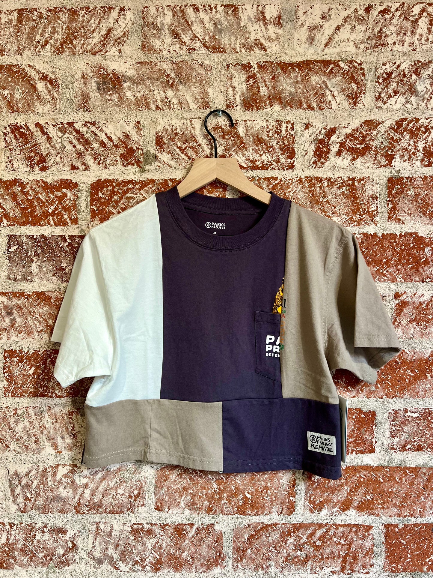 Remade Crop Tee XXS: Defend the Parks Neutrals
