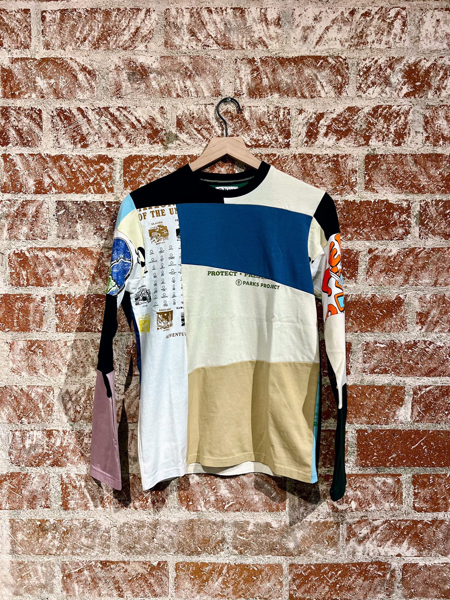 Remade Tee XS: National Parks Checklist White