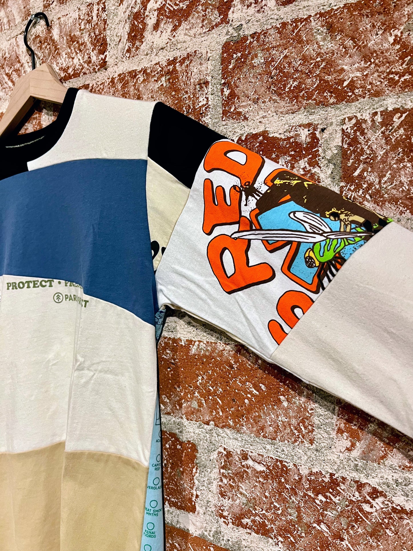 Remade Tee XS: National Parks Checklist White