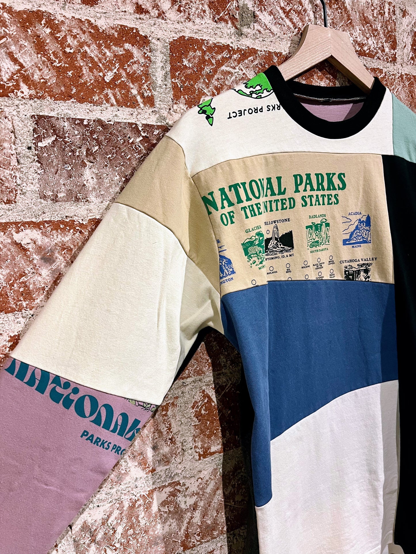 Remade Tee S: National Parks Pictographs Beige