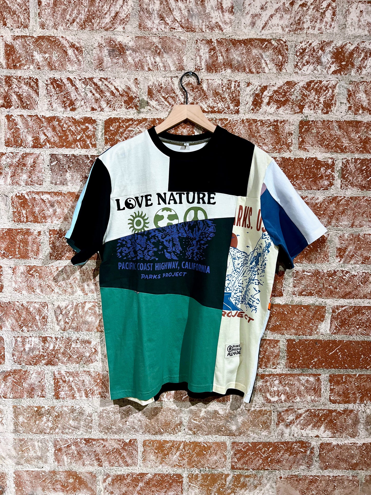 Remade Tee L: Love Nature Cream