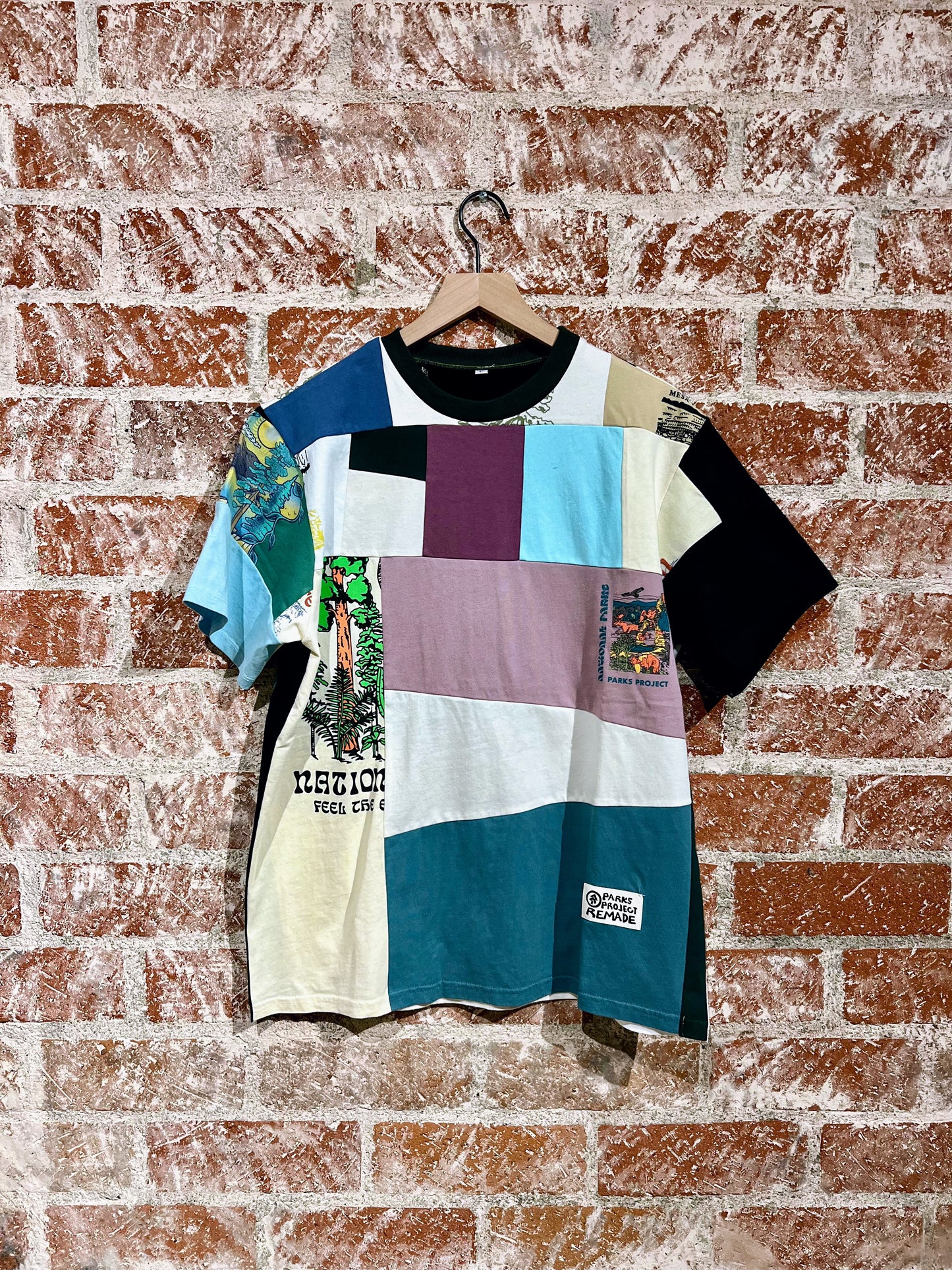 Remade Tee L: National Parks Checklist Teal