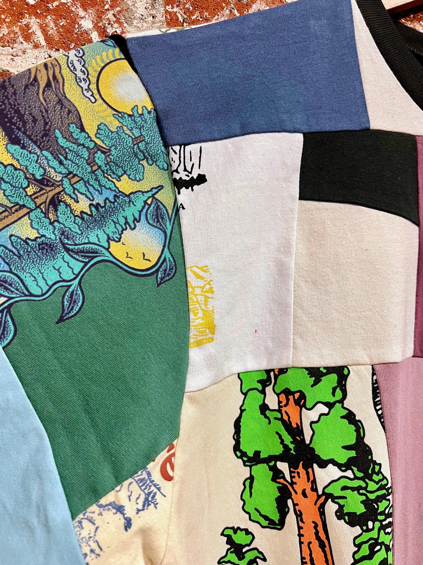 Remade Tee L: National Parks Checklist Teal