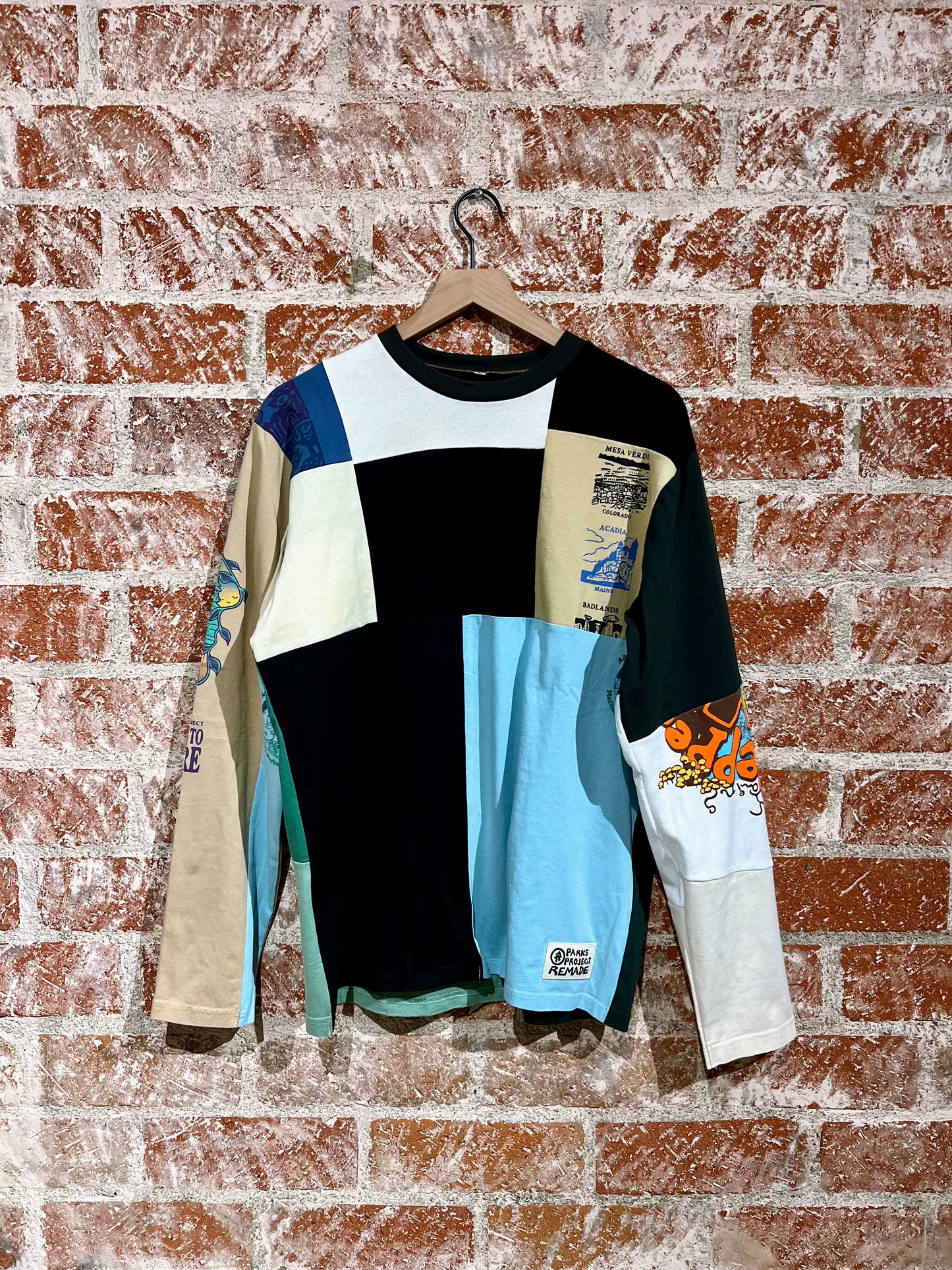Remade Tee L: Pictographs Beige