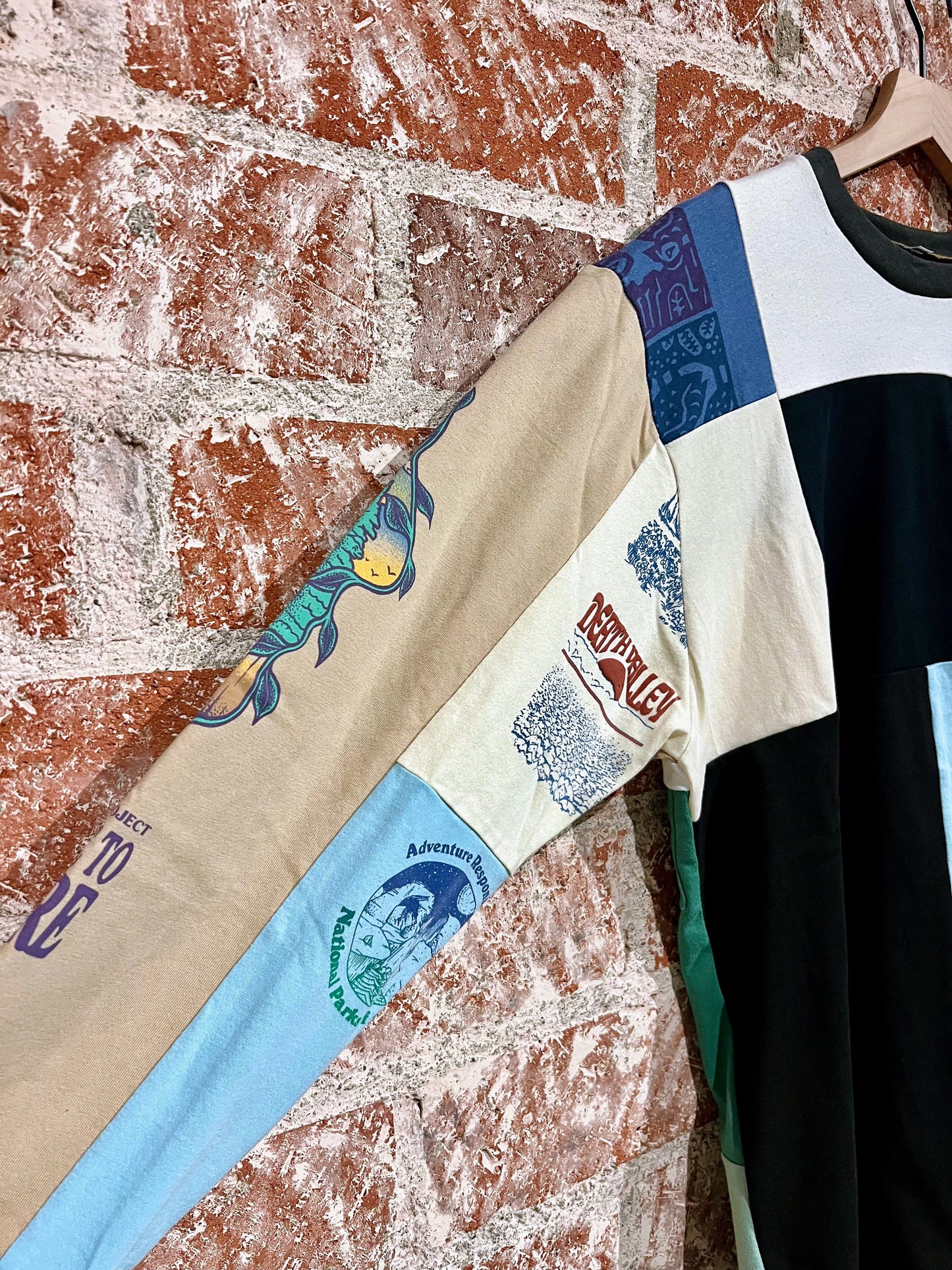 Remade Tee L: Pictographs Beige