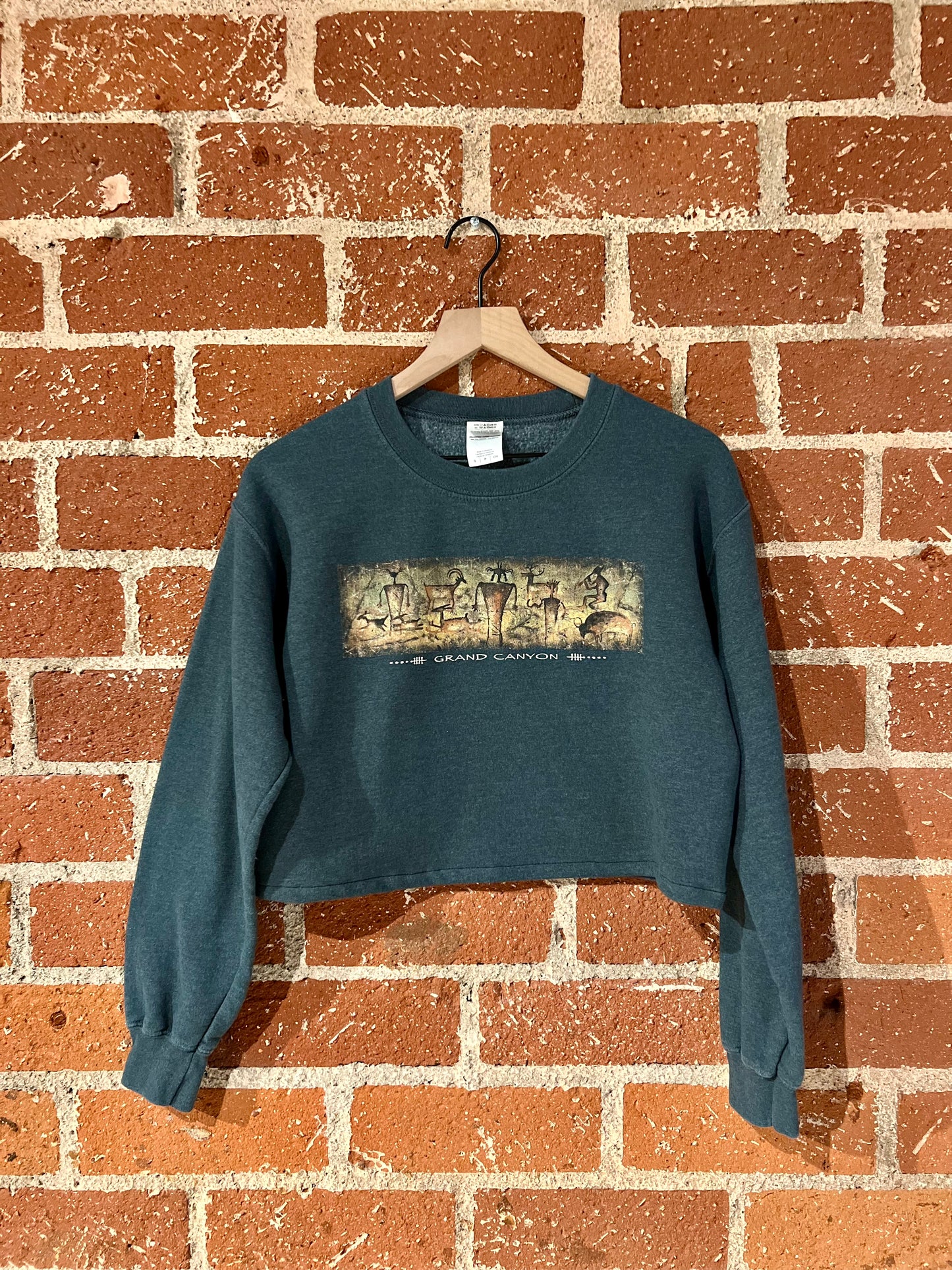 Vintage Cropped Crew S: Grand Canyon