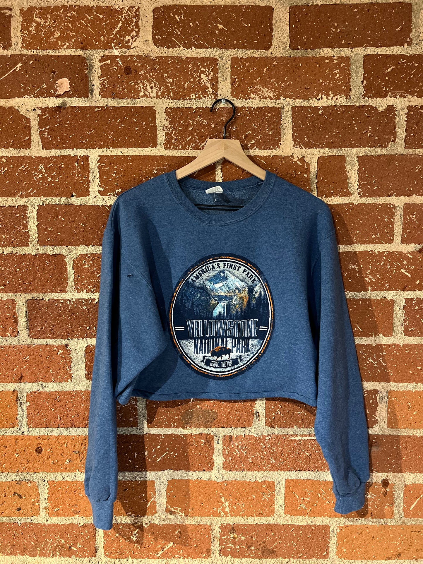 Vintage Cropped Crew M: Yellowstone National Park